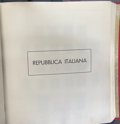 Italia Repubblica - 1946/1981 - ... 