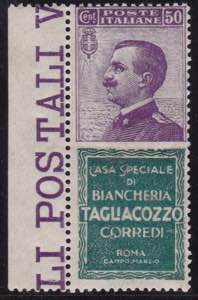 1924-25 - 50 c. Tagliacozzo ben centrato e ... 
