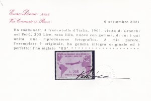 1961 - L. 205 lilla rosa, visita ... 