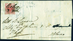 3/11/1854 - Lettera da Erba per Milano ... 