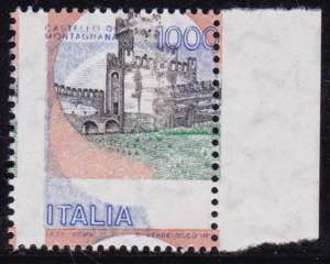1980 - L. 1000 castelli, con colori fuori ... 