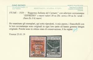 1920 - Legionari “Reggenza ... 