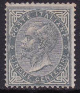 1863 - V. Emanuele II, 5 c. grigio ... 