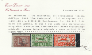 1943 - Pro Assistenza Egeo n. ... 