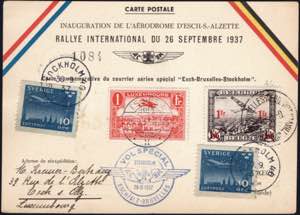 30/9/1937 - Volo speciale da Esch ... 