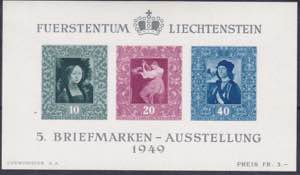 1949 - Esposizione Filatelica di Vaduz, ... 