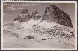 1939 - Dolomiti : Rifugio passo di sella, ... 