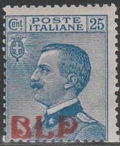 1921 - 25 c. azzurro n. 3. Cert. E. Diena. ... 
