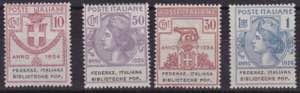 1924 - FED. ITAL. BIBLIOT. POP. n. 34/37. ... 