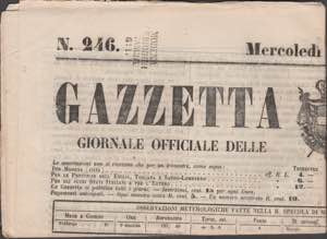 1860 Gazzetta di Modena - annullo R. Poste ... 
