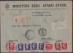 Lettera del 1937 da Roma a Buenos Aires ... 