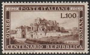 1949 - Repubblica Romana  n. 600. Cert. ... 