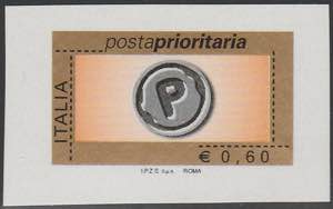 2006 - Prioritario € 0,60 non dentellato e ... 