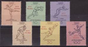 1952 - Olimpiadi di Helsinki n. 56/61. Cert. ... 