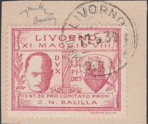 Livorno 1930 - Mussolini a Livorno n. 1. ... 