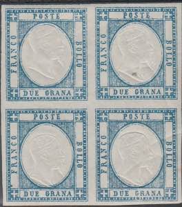  1861 - Effige di V. Emanuele 2 gr. azzurro ... 