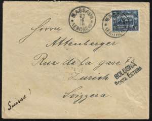 1915 lettera da Massaua ( Eritrea ), ... 