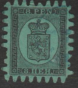  1866 - 8 p. nero su verde n. 6. Cat. € ... 