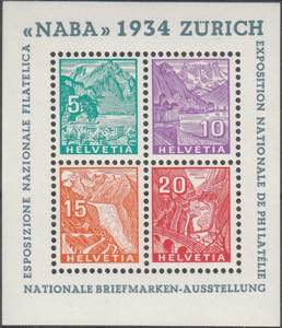 1934 - NABA, Esposizione Filatelica ... 
