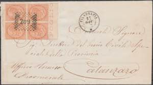  1872 - Piego di lettera da Filadelfia del ... 
