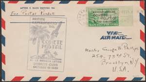 1939 - Cuba - Primo francobollo per posta ... 
