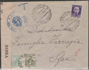 1941 - Lettera da Ragusa del 13.3 diretta in ... 