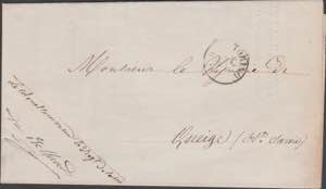 1859 - Apr. 23 FL fom Torino to France, from ... 
