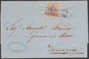  1858 - Austria lettera affrancata con 6 k. ... 