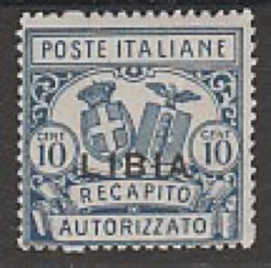 1929 - Recapito Autorizzato - 10 c. azzurro ... 