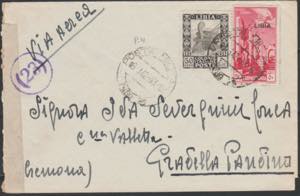 1942, lettera posta militare per Gradella ... 