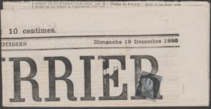 1880 - Giornale “Le Courrier”. SPL