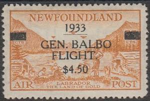 1933 - $ 4,50 su cent. 75, S.G. 235 posta ... 