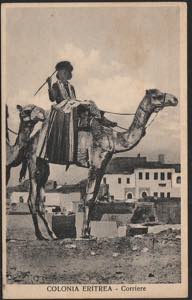 Cartolina viaggiata, Eritrea corriere. SPL
