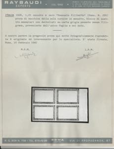 1928 - E. Filiberto L. 1.25 ... 