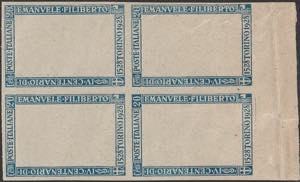1928 - E. Filiberto L. 1.25 azzurro, prova ... 