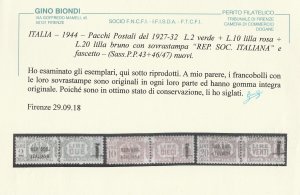 1944 - Pacchi Postali ... 