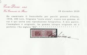 1948-51 Corno di Posta e cifra L. ... 