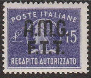 Recapito Autorizzato 1949 - 15 L. violetto ... 