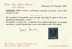 1851 - 9 cr. Viola bruno ... 