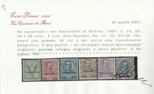1903 - Francobolli d’Italia ... 