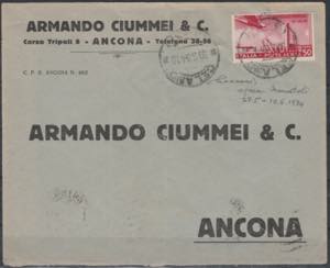 Lettera da Celano del 30.5.34 per Ancona, ... 