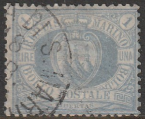 1892-4 - L. 1 oltremare n. 31. ... 
