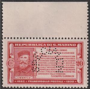 1932 - Garibaldi 20 cent. stampato ... 