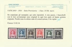 1934 - Serie Provvisoria f.lli del ... 