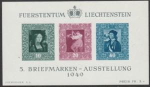 1949 - Esposizione Filatelica di Vaduz, n. ... 