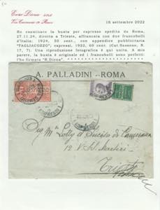 Lettera da Roma per Trieste del ... 