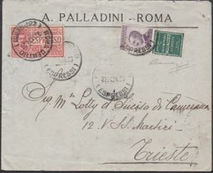 Lettera da Roma per Trieste del 27.11.24, ... 