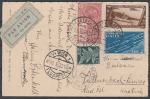 1933 - Cartolina diretta a Vienna, ... 