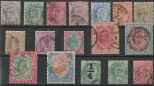 1902-9 - Effige Eduardo VII, 17 valori n. ... 