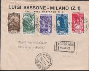 1935 Lettera diretta in Austria, affrancata ... 